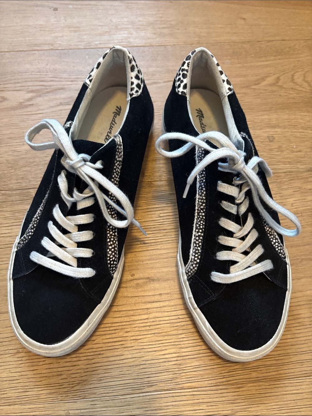 Madewell MA522 Leather and Real Fur Upper Sneakers size 10